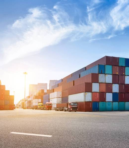 Industrial port and container yard